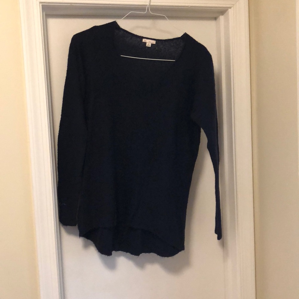 Wool navy long sleeve